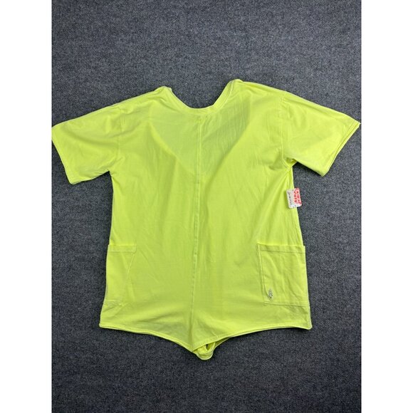 Free People FP Movement Hot Shot Romper Tee Women's XS Neon Shorts Pockets NWT - Picture 1 of 8